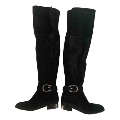 Pre-owned Gucci Dionysus Boots In Black