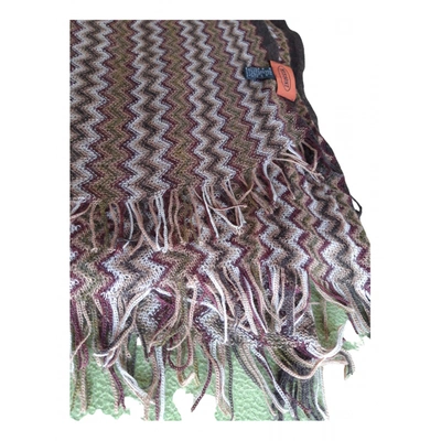 Pre-owned Missoni Wool Stole In Brown