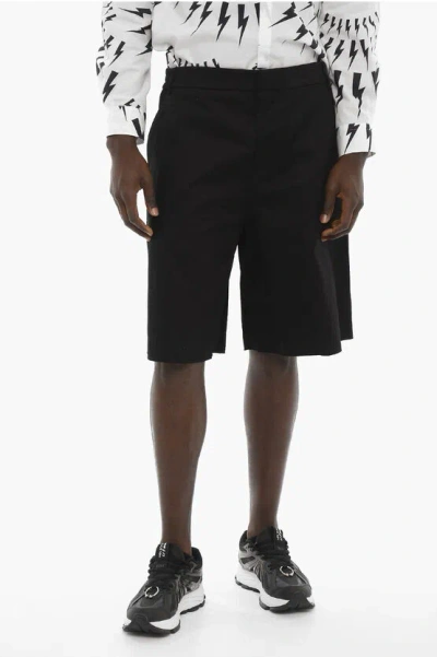 424 4 Pockets Cotton Shorts In Black