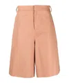 424 Knee-length Tailored Shorts In Nude