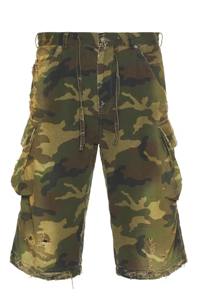 424 Cotton Camouflage Bermuda Shorts