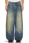 424 Big Daddy Wide-leg Distressed Jeans In Blue