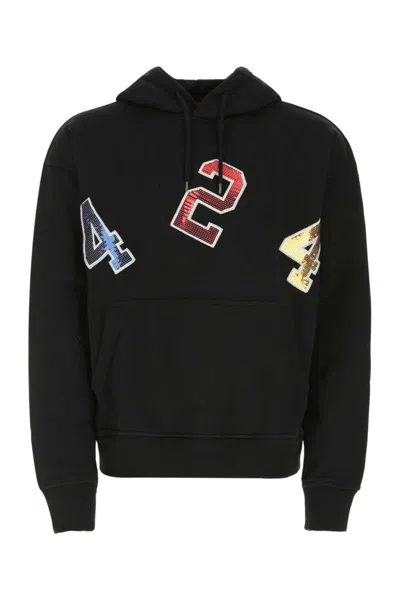 424 Black Embroidered Signature Sweatshirt