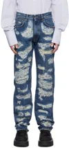 424 BLUE DISTRESSED JEANS