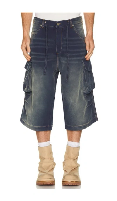 424 Camo Bermudas In Blue