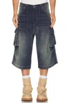 424 Camo Bermudas In Blue