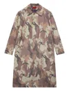 424 Camouflage-print Trench Coat In Multi