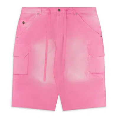 424 Straight-leg Cotton-poplin Cargo Shorts In Pink