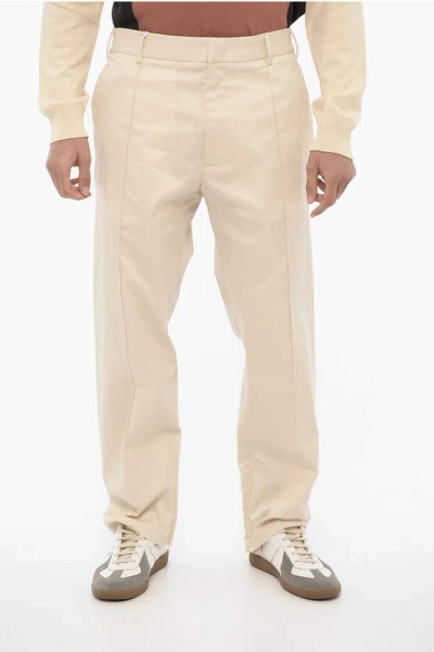 424 Casual Pants With Ankle Zip In Neutral