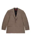 424 Checked Blazer In Brown