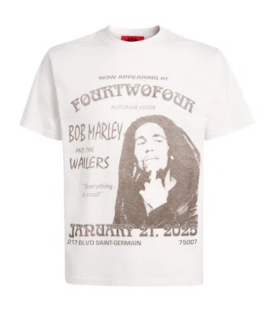 424 Cotton Bob Marley T-shirt In White