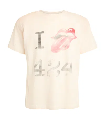 424 Cotton I Love  T-shirt In White