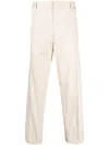 424 Cotton Straight-leg Trousers In Nude
