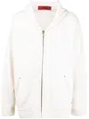 424 Zip-up Wool-blend Hoodie In White
