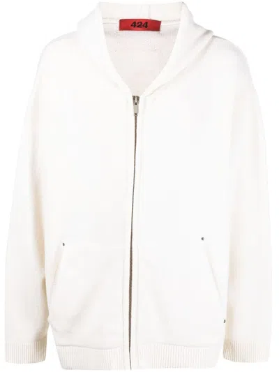 424 424 COTTON ZIPPED HOODIE