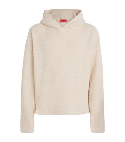 424 Cotton-blend Bouclé Hoodie In Brown