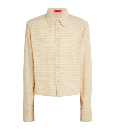 424 Cotton-blend Stripe Shirt In Multi