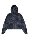 424 Cropped Camouflage Parka In Blue