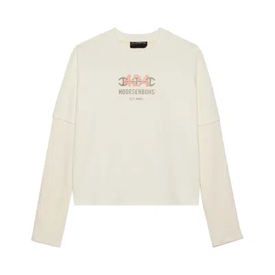 Pre-owned 424 Cropped Double Sleeve With Thermal 'white' | Men's Size M