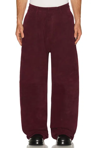 424 Daddy Corduroy Leather Trouser In Brown