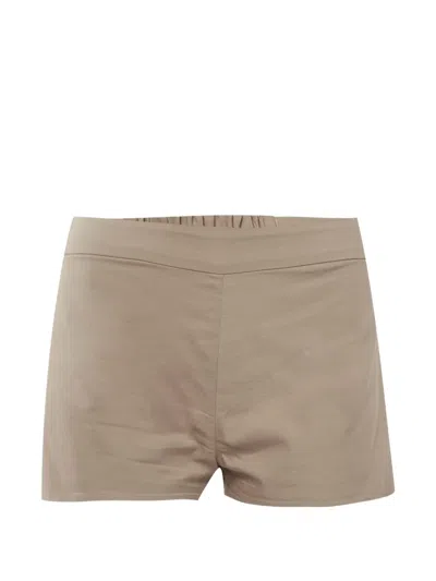 Pre-owned 424 Datt Gabardine Shorts In Neutral