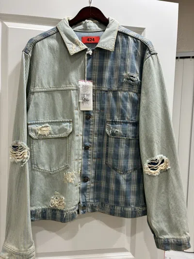 Pre-owned 424 Denim Mix Jacket In Multi