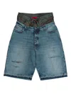 424 Double Big Daddy Shorts In Blue