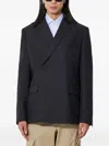 424 Double-breasted Wool Jacket In Blue