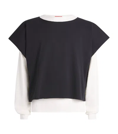 424 Double-layer Distressed T-shirt