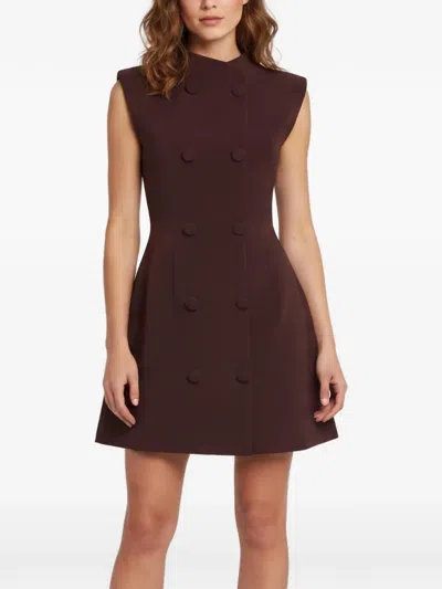 Pre-owned 424 Double-breasted Sleeveless Mini Dress In Red