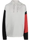 424 Drawstring Colour-block Hoodie In Grey