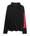 424 Drawstring Cotton Hoodie In Black