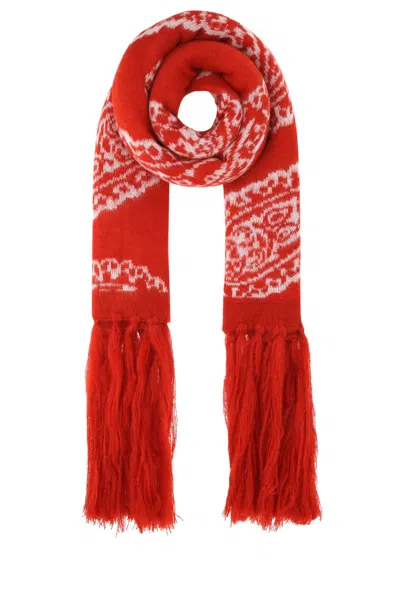 424 Embroidered Acrylic Blend Scarf