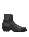 424 Fourtwofour Man Ankle Boots Black Size 8 Leather In Black