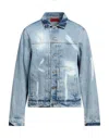 424 Fourtwofour Denim Outerwear In Blue