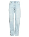 424 Fourtwofour Man Denim Pants Blue Size 36 Cotton In Blue