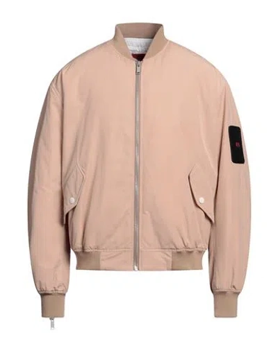 424 Fourtwofour Man Jacket Beige Size L Polyester, Cotton