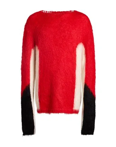 424 Fourtwofour Man Sweater Red Size S Mohair Wool, Acrylic