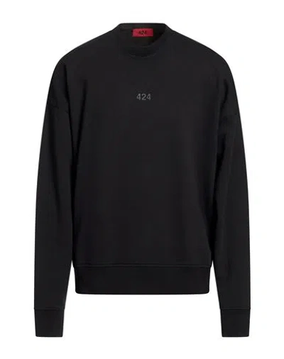 424 Fourtwofour Man Sweatshirt Black Size L Cotton