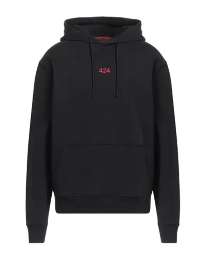 424 Fourtwofour Man Sweatshirt Black Size M Cotton