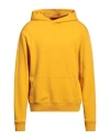 424 Fourtwofour Man Sweatshirt Yellow Size L Cotton In Yellow