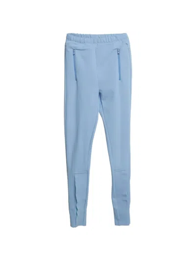 Pre-owned 424 Front Zip Leggings In Blue