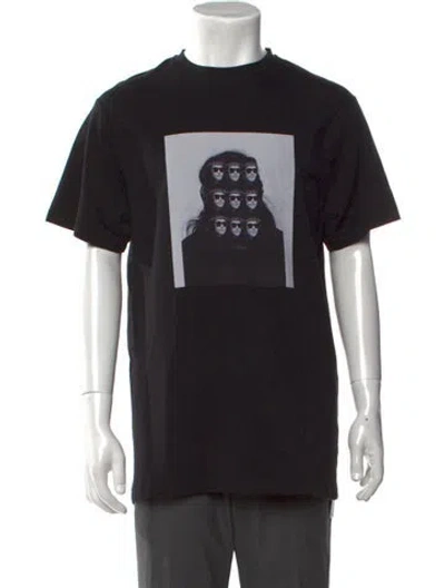 Pre-owned 424 Graphic Print Crew Neck T-shirt In Black
