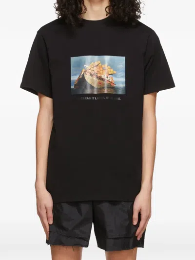 424 Graphic-print T-shirt In Black