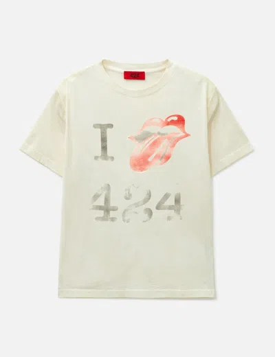 424 I Love  Tongue In White