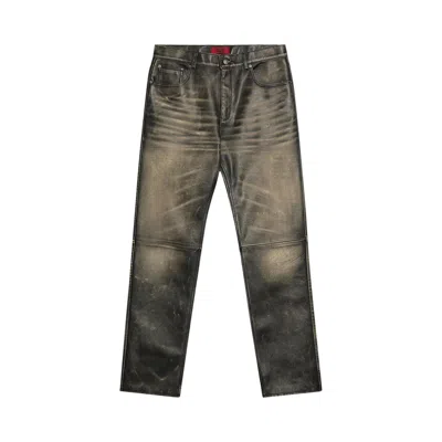 Pre-owned 424 Leather 5 Pocket Pants 'black' | Men's Size 46