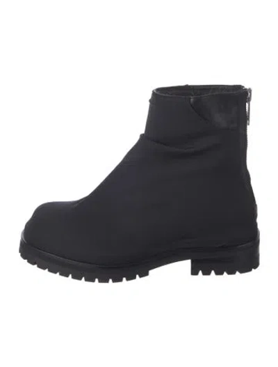 Pre-owned 424 Leather Boots In Black