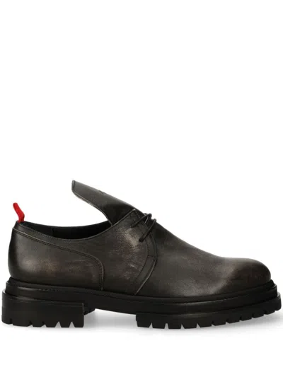 424 Leather Derby Shoes In Black