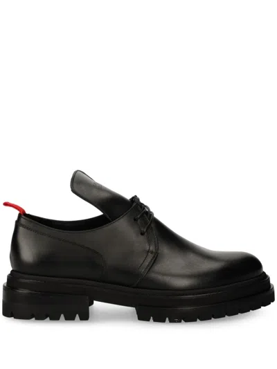 424 Leather Derby Shoes In Black