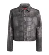 424 Leather Trucker Jacket